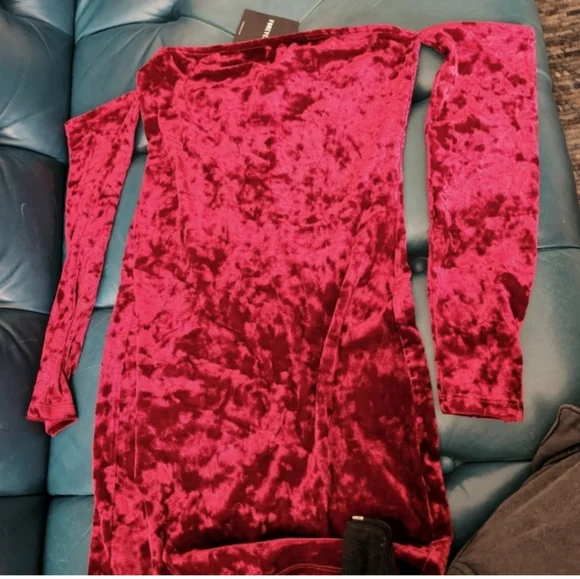 FOREVER 21 Velvet Dress - Picture 4 of 6